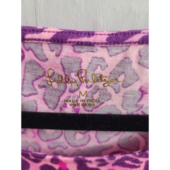 Lilly Pulitzer Jodee Swing Flounce Dress Purple Berry My Favorite Spot Sz M NWT - Picture 2 of 8